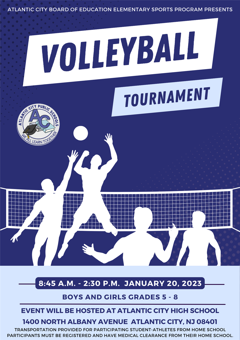  ACPS Volleyball Tournament Flyer